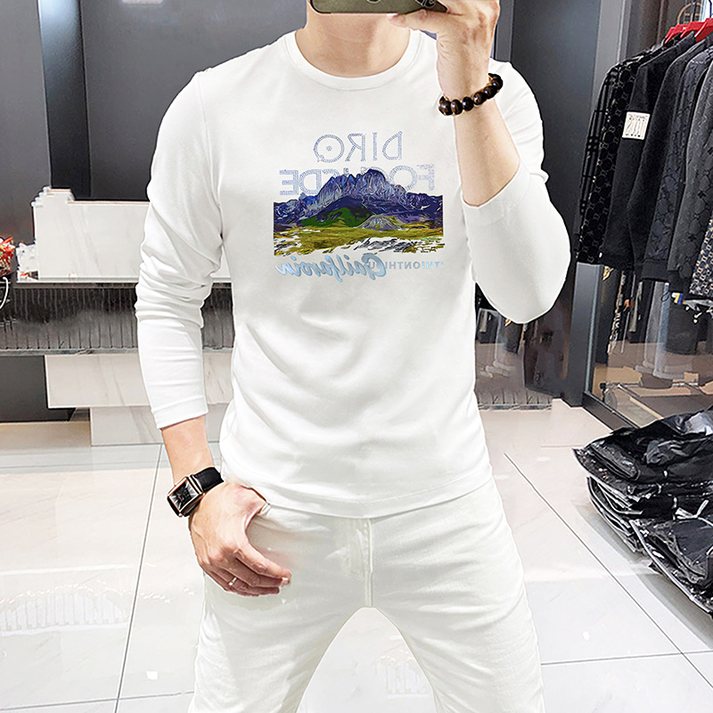 Мужская футболка с длинным рук – обзор и цена Undershirt Crew Neck