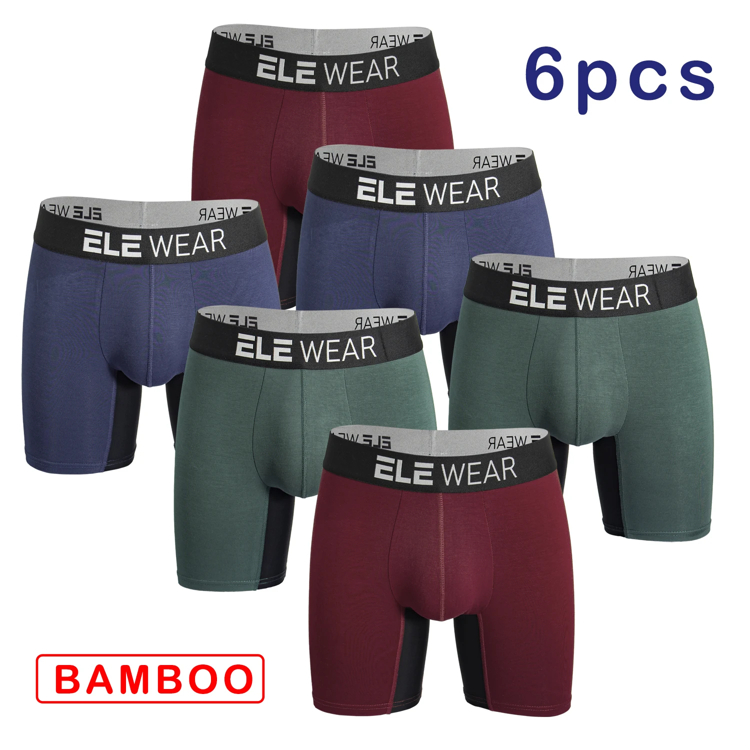 6 шт. мужских боксеров из бамб – обзор и цена Bamboo Fiber Trunk