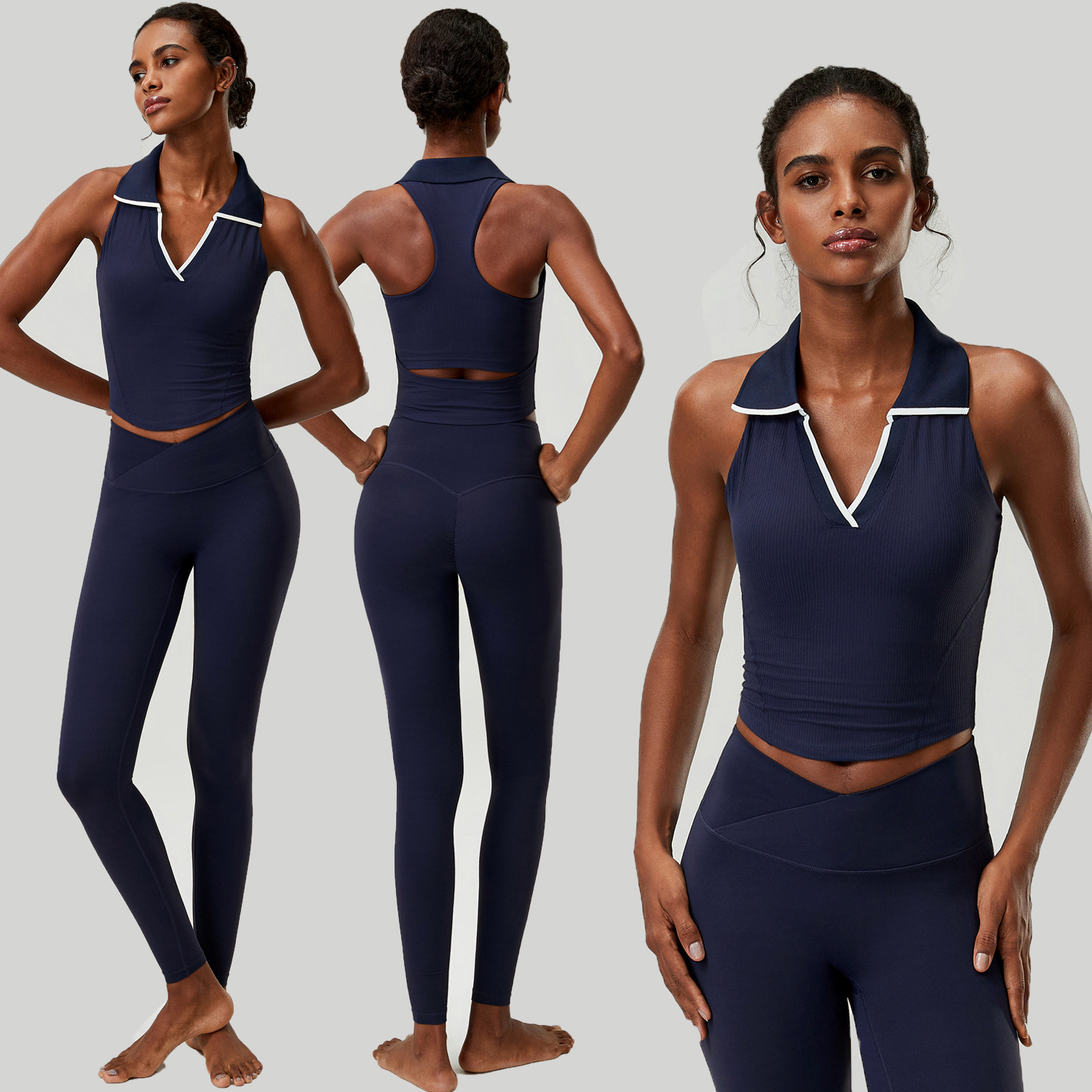 Женский комплект для йоги из 2 – обзор и цена Tank Top Ribbed